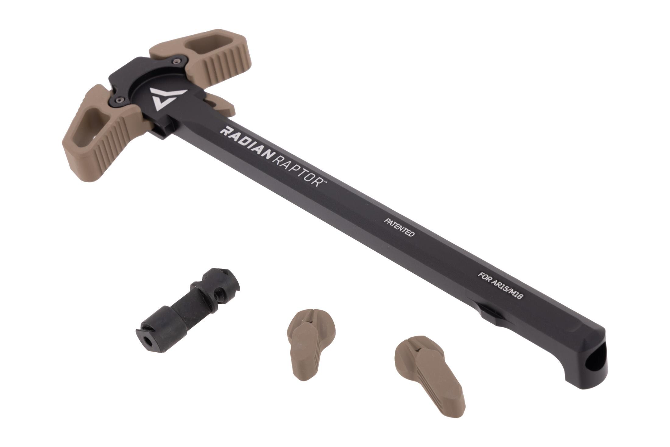 Radian Raptor Ambidextrous Charging Handle - Talon Safety Selector Combo - FDE